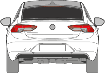 Afbeelding van Achterruit Opel Insignia (DONKERE RUIT)