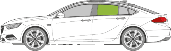 Afbeelding van Zijruit links Opel Insignia