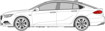 Afbeelding van Zijruit links Opel Insignia