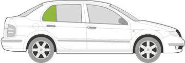 Afbeelding van Zijruit rechts Skoda Fabia sedan