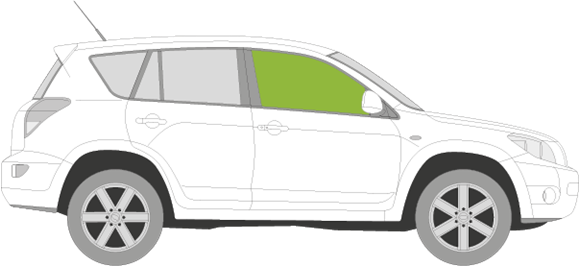 Afbeelding van Zijruit rechts Toyota RAV 4 5 deurs