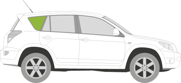 Afbeelding van Zijruit rechts Toyota RAV 4 5 deurs