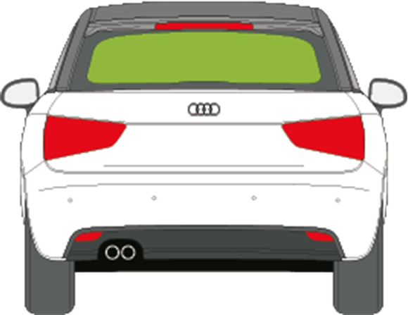 Afbeelding van Achterruit Audi A1 5 deurs