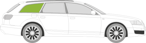 Afbeelding van Zijruit rechts Audi A6 Avant 