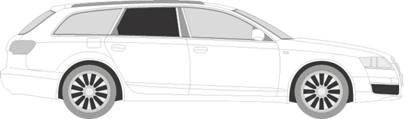 Afbeelding van Zijruit rechts Audi A6 Avant (DONKERE RUIT)