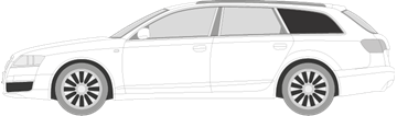 Afbeelding van Zijruit links Audi A6 Avant (DONKERE RUIT)