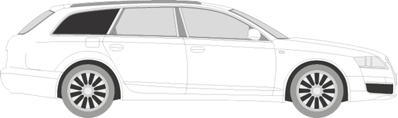 Afbeelding van Zijruit rechts Audi A6 Avant (DONKERE RUIT)