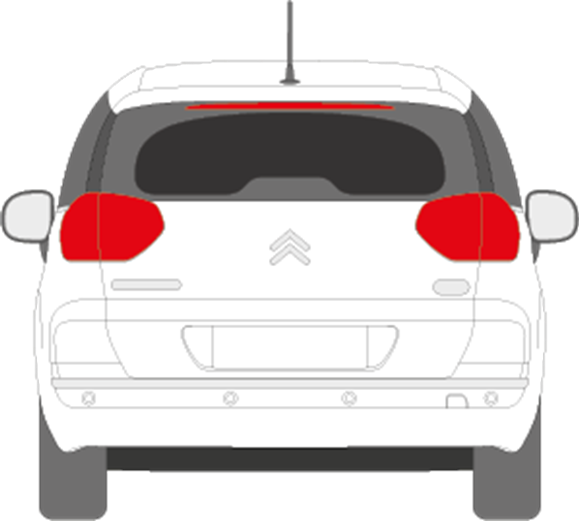 Afbeelding van Achterruit Citroën C4 Picasso (DONKERE RUIT)