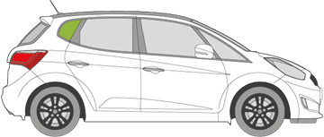 Afbeelding van Zijruit rechts Hyundai IX20 