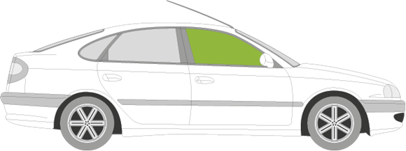 Afbeelding van Zijruit rechts Toyota Avensis 5 deurs