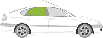 Afbeelding van Zijruit rechts Toyota Avensis 5 deurs