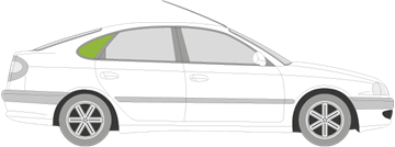 Afbeelding van Zijruit rechts Toyota Avensis 5 deurs