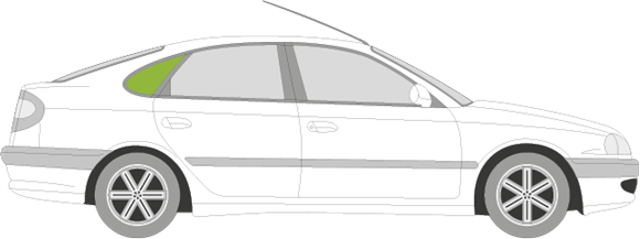 Afbeelding van Zijruit rechts Toyota Avensis 5 deurs