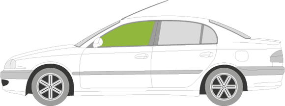 Afbeelding van Zijruit links Toyota Avensis sedan