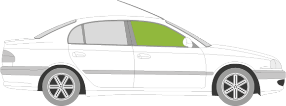 Afbeelding van Zijruit rechts Toyota Avensis sedan