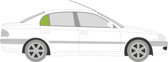 Afbeelding van Zijruit rechts Toyota Avensis sedan