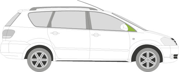 Afbeelding van Zijruit rechts Toyota Avensis Verso