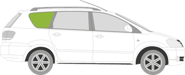 Afbeelding van Zijruit rechts Toyota Avensis Verso