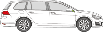Afbeelding van Zijruit rechts VW Golf Variant 