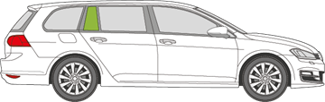 Afbeelding van Zijruit rechts VW Golf Variant 