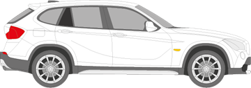 Afbeelding van Zijruit rechts BMW X1 (DONKERE RUIT)