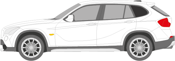 Afbeelding van Zijruit links BMW X1 (DONKERE RUIT)