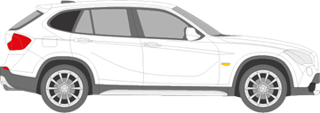 Afbeelding van Zijruit rechts BMW X1 (DONKERE RUIT)