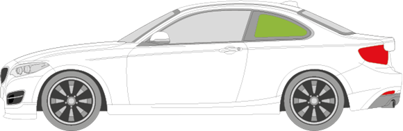 Afbeelding van Zijruit links BMW 2-serie 2 deurs coupé