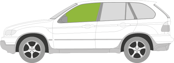 Afbeelding van Zijruit links BMW X5