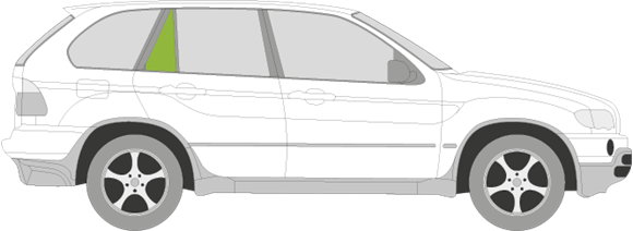 Afbeelding van Zijruit rechts BMW X5 