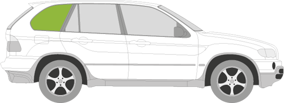 Afbeelding van Zijruit rechts BMW X5 