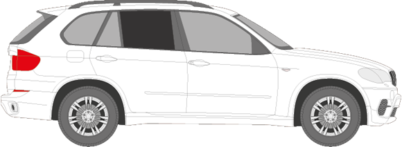 Afbeelding van Zijruit rechts BMW X5 (DONKERE RUIT)