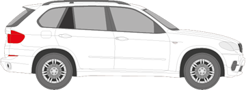 Afbeelding van Zijruit rechts BMW X5 (DONKERE RUIT)