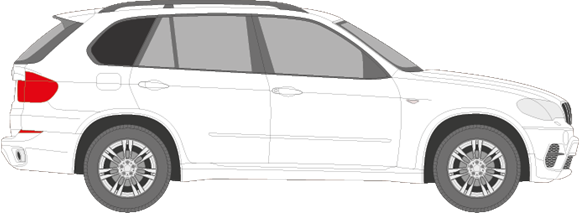 Afbeelding van Zijruit rechts BMW X5 (DONKERE RUIT)