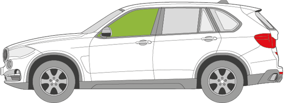 Afbeelding van Zijruit links BMW X5 