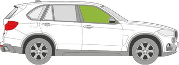 Afbeelding van Zijruit rechts BMW X5 