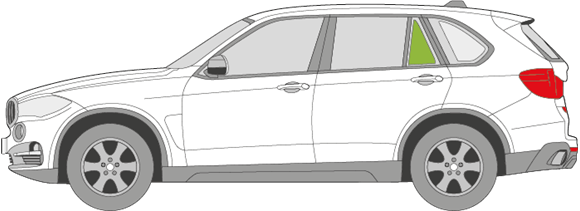 Afbeelding van Zijruit links BMW X5 