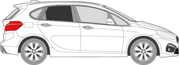 Afbeelding van Zijruit rechts BMW 2-serie Active Tourer (DONKERE RUIT)