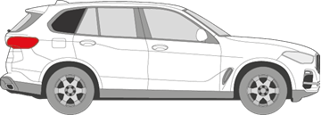 Afbeelding van Zijruit rechts BMW X5 (DONKERE RUIT)