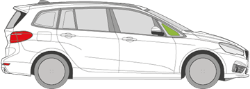 Afbeelding van Zijruit rechts BMW 2-serie Gran Tourer