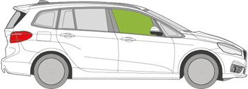 Afbeelding van Zijruit rechts BMW 2-serie Gran Tourer