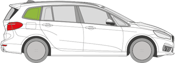 Afbeelding van Zijruit rechts BMW 2-serie Gran Tourer