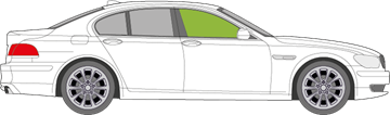 Afbeelding van Zijruit rechts BMW 7-serie