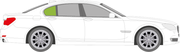 Afbeelding van Zijruit rechts BMW 7-serie