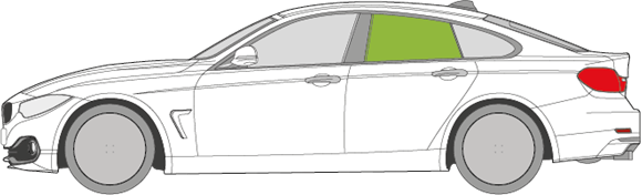 Afbeelding van Zijruit links BMW 4-serie 4 deurs coupé 
