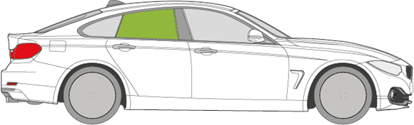 Afbeelding van Zijruit rechts BMW 4-serie 4 deurs coupé 