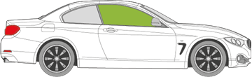 Afbeelding van Zijruit rechts BMW 4-serie cabrio 