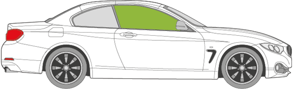 Afbeelding van Zijruit rechts BMW 4-serie cabrio 