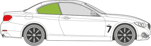 Afbeelding van Zijruit rechts BMW 4-serie cabrio 