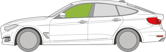 Afbeelding van Zijruit links BMW 3-serie GT 5 deurs
